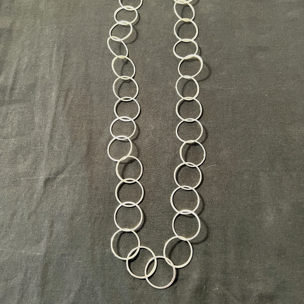 Banana Republic Silver Ring Necklace